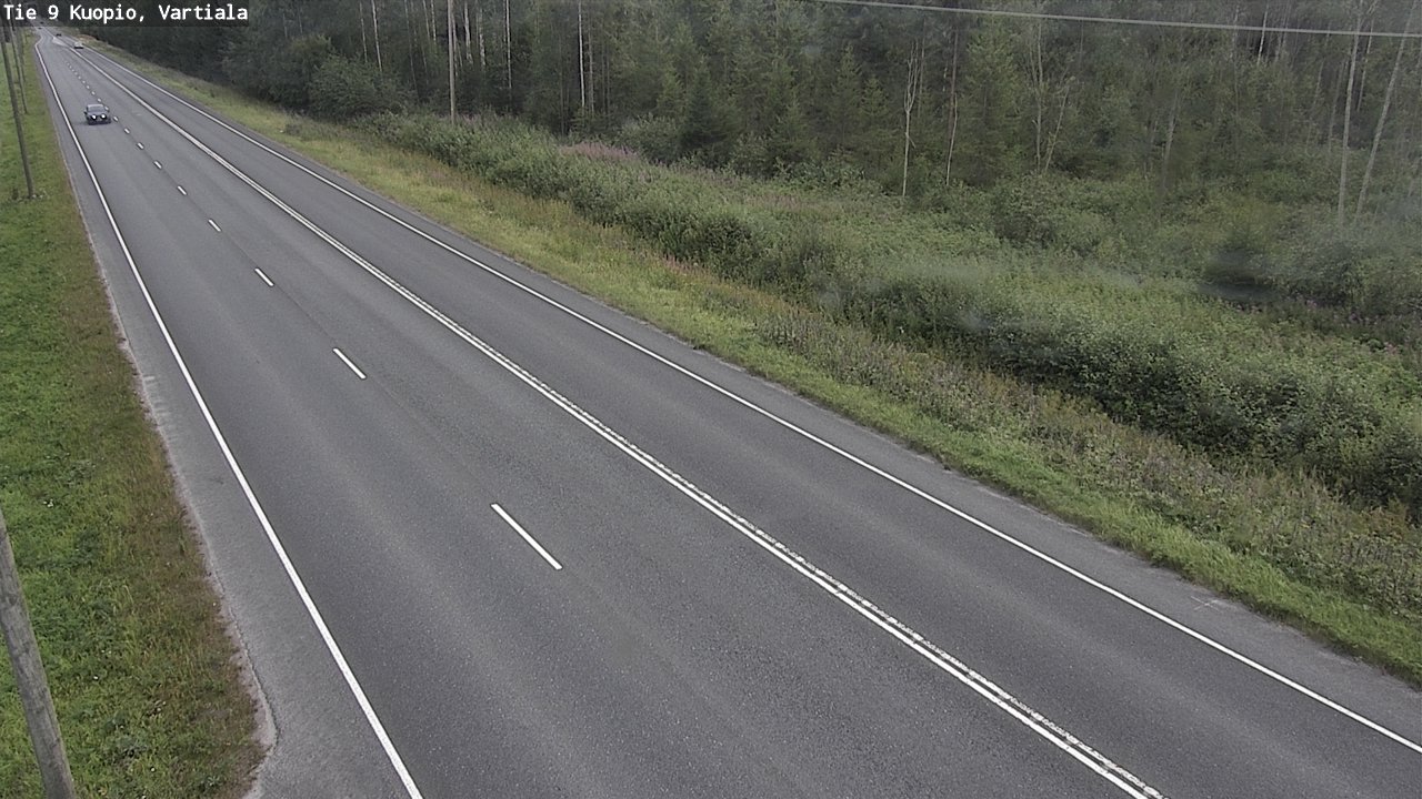 Weather Camera Image Road 9 Kuopio, Vartiala, Kuopio, Pohjois-Savo