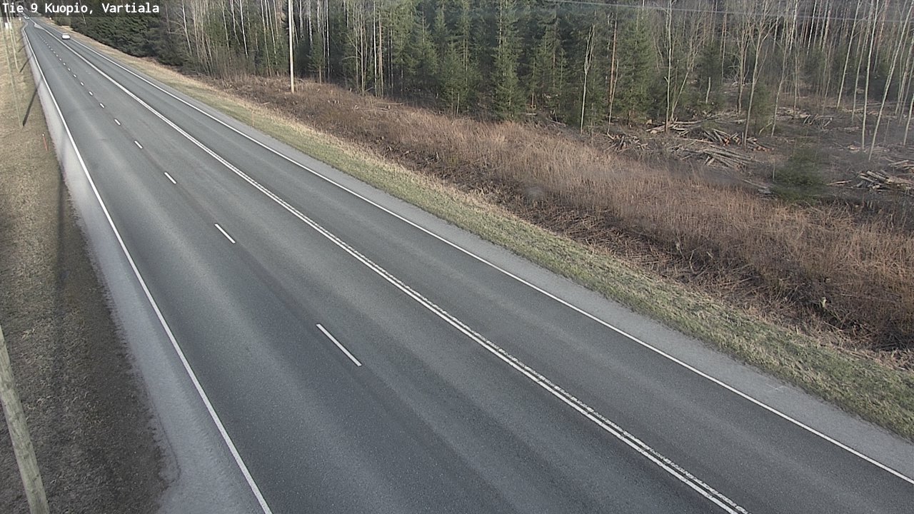Weather Camera Image Väg 9 Kuopio, Vartiala, Kuopio, Pohjois-Savo