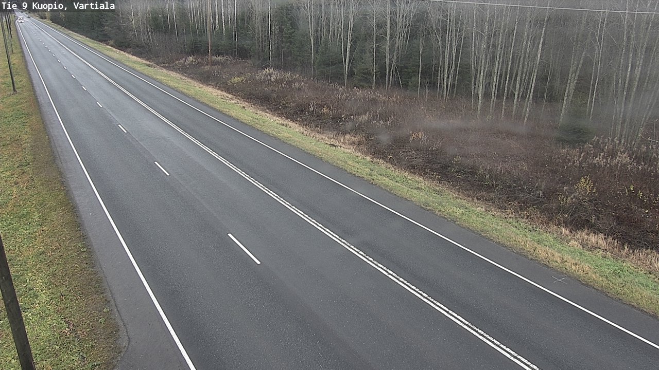Weather Camera Image Väg 9 Kuopio, Vartiala, Kuopio, Pohjois-Savo