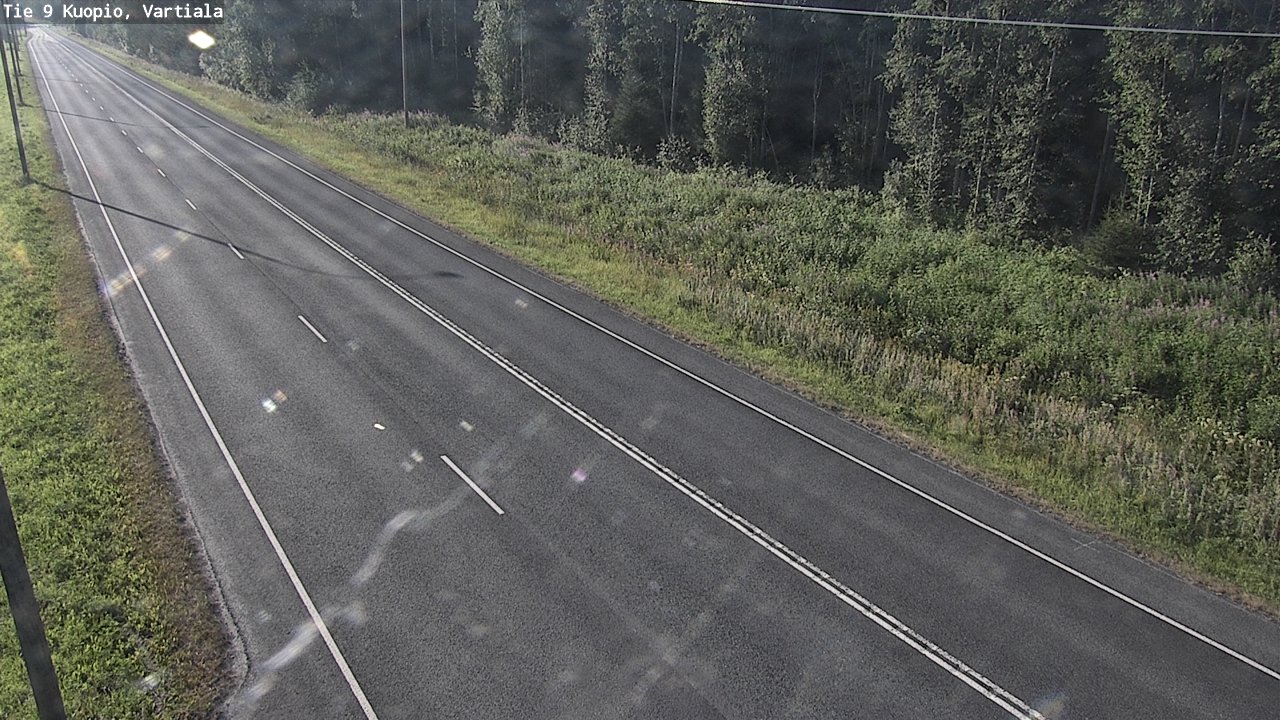 Weather Camera Image Väg 9 Kuopio, Vartiala, Kuopio, Pohjois-Savo