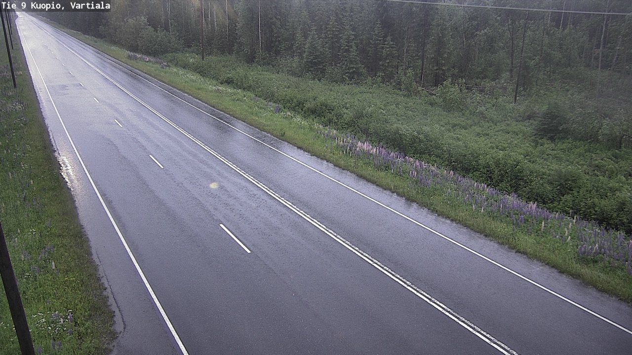 Weather Camera Image Road 9 Kuopio, Vartiala, Kuopio, Pohjois-Savo