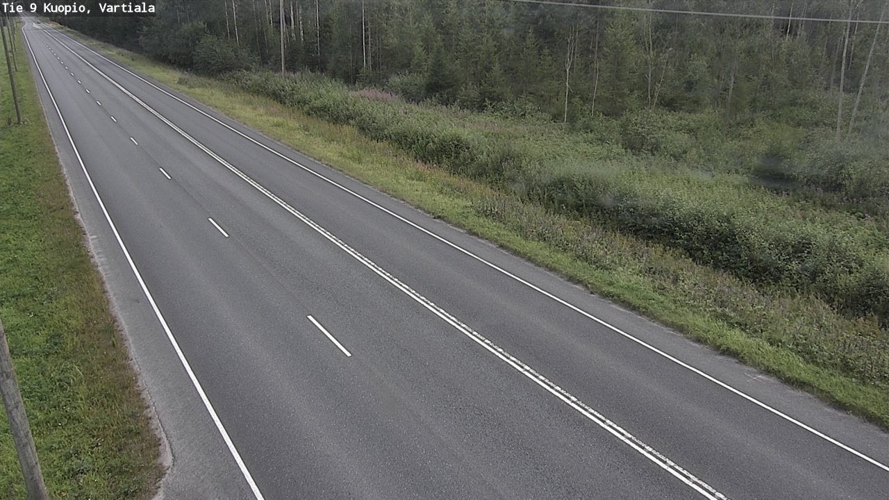 Weather Camera Image Road 9 Kuopio, Vartiala, Kuopio, Pohjois-Savo