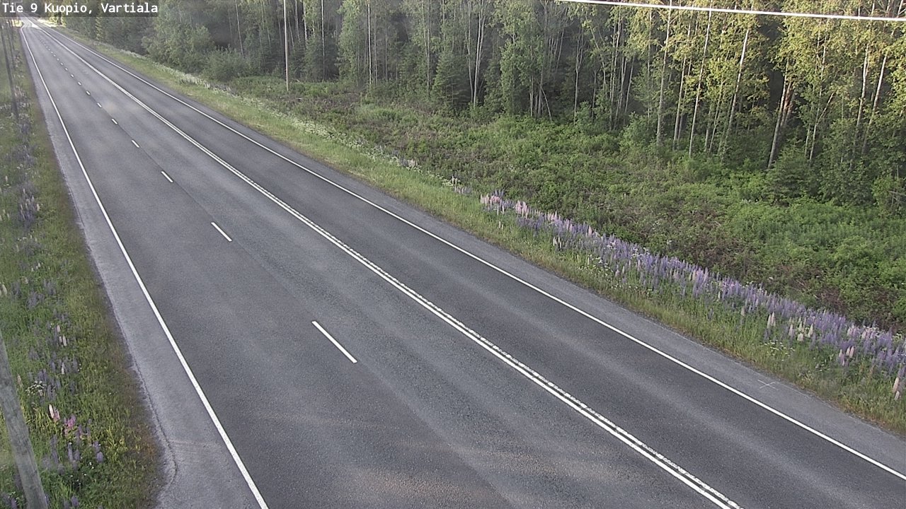 Weather Camera Image Road 9 Kuopio, Vartiala, Kuopio, Pohjois-Savo