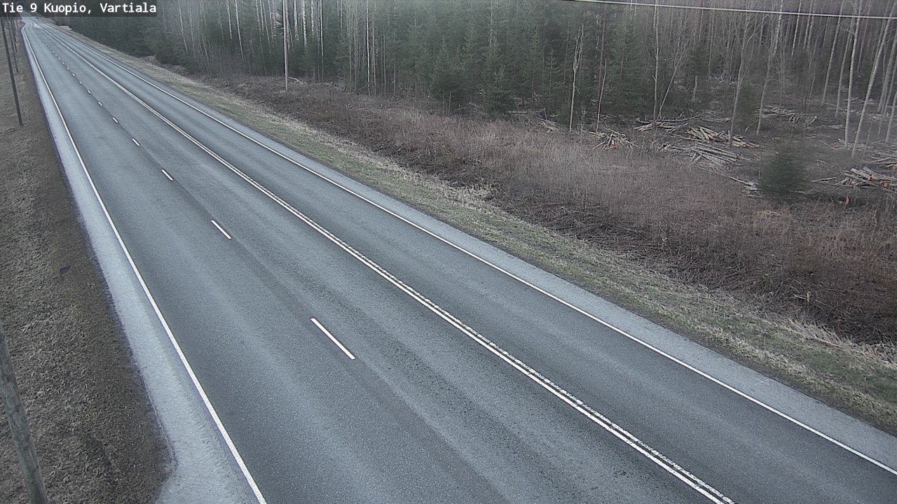Weather Camera Image Road 9 Kuopio, Vartiala, Kuopio, Pohjois-Savo