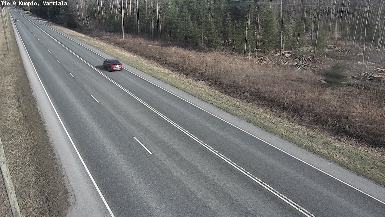 Weather Camera Image Väg 9 Kuopio, Vartiala, Kuopio, Pohjois-Savo