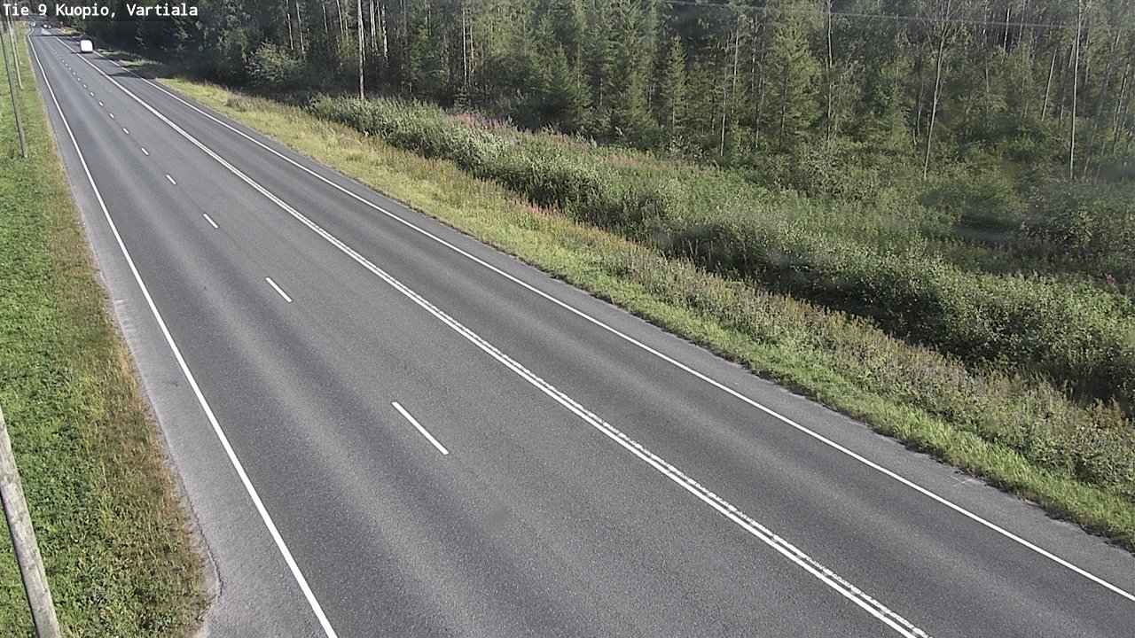 Weather Camera Image Väg 9 Kuopio, Vartiala, Kuopio, Pohjois-Savo