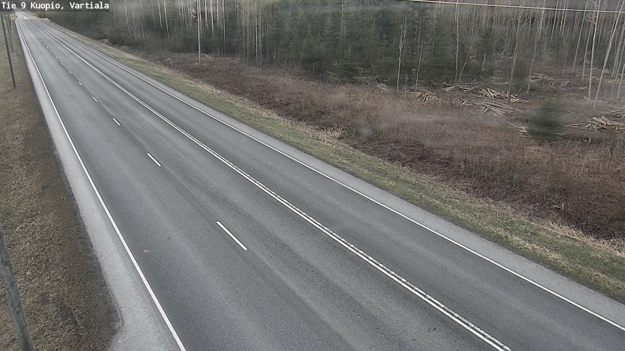 Weather Camera Image Road 9 Kuopio, Vartiala, Kuopio, Pohjois-Savo