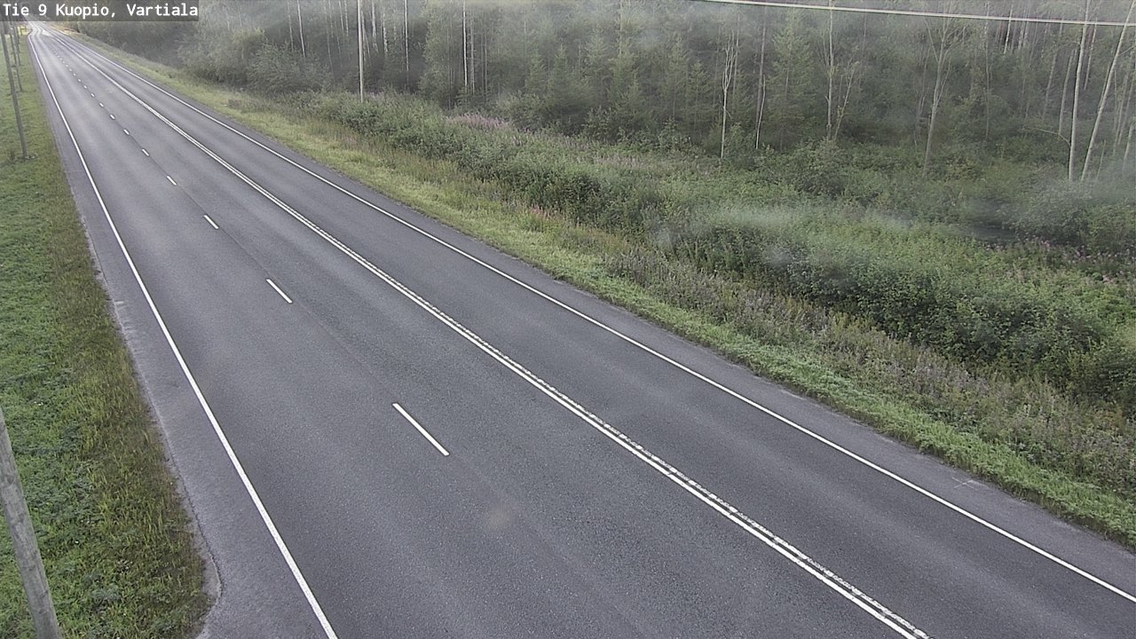 Weather Camera Image Väg 9 Kuopio, Vartiala, Kuopio, Pohjois-Savo