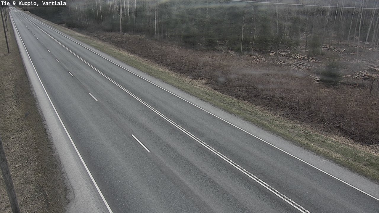 Weather Camera Image Road 9 Kuopio, Vartiala, Kuopio, Pohjois-Savo