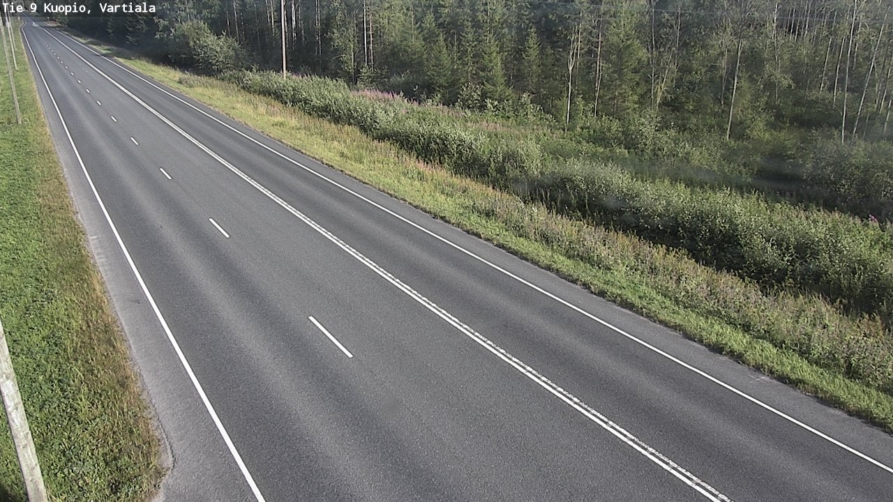 Weather Camera Image Väg 9 Kuopio, Vartiala, Kuopio, Pohjois-Savo
