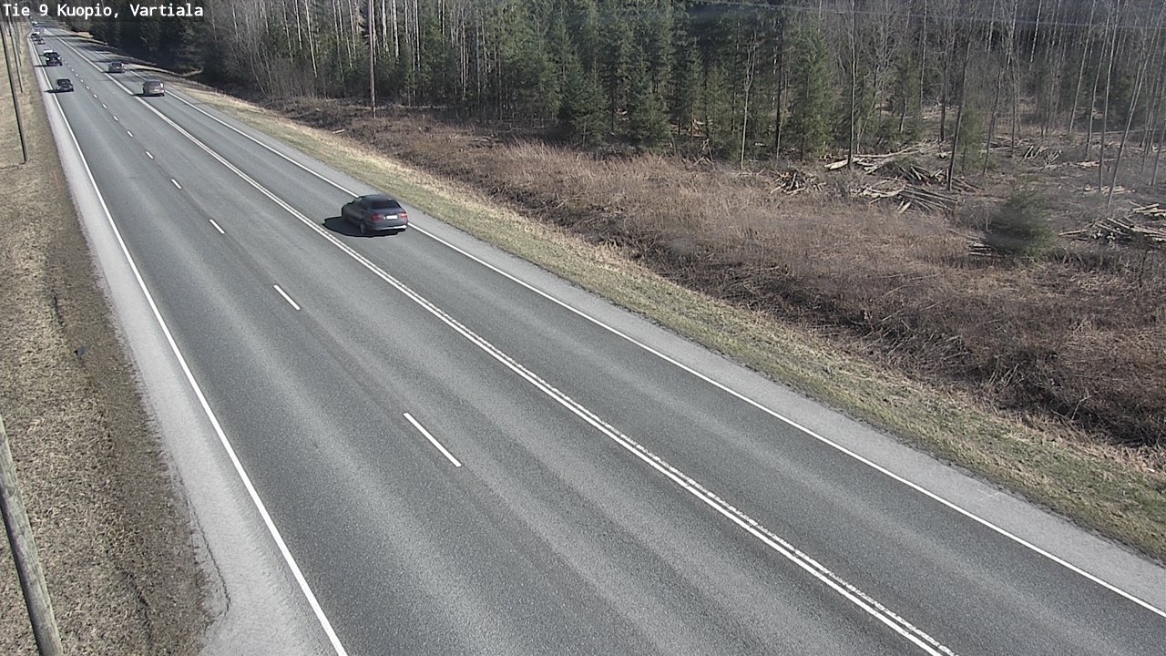 Weather Camera Image Väg 9 Kuopio, Vartiala, Kuopio, Pohjois-Savo