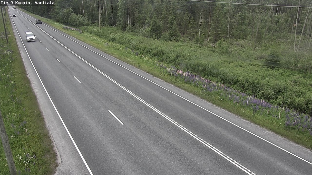Weather Camera Image Road 9 Kuopio, Vartiala, Kuopio, Pohjois-Savo