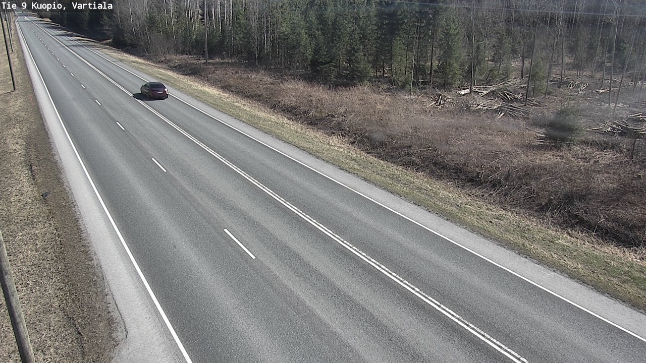 Weather Camera Image Väg 9 Kuopio, Vartiala, Kuopio, Pohjois-Savo
