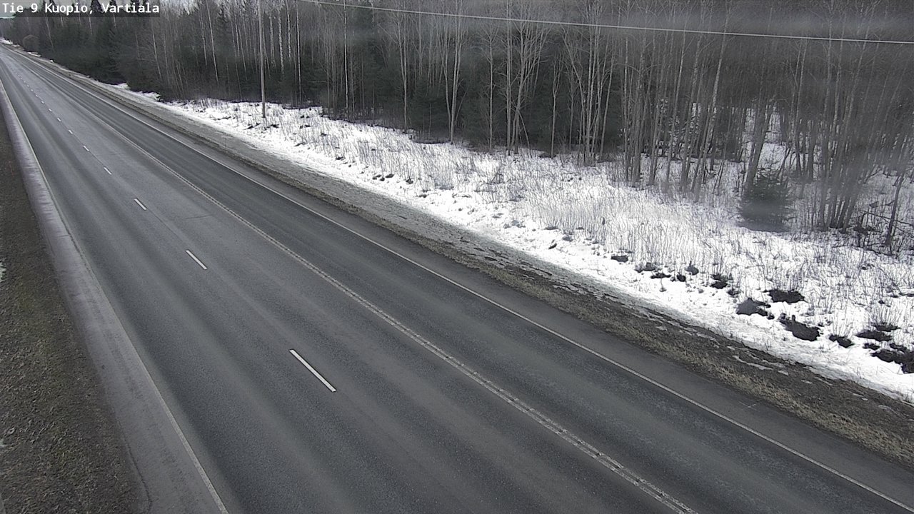 Weather Camera Image Road 9 Kuopio, Vartiala, Kuopio, Pohjois-Savo
