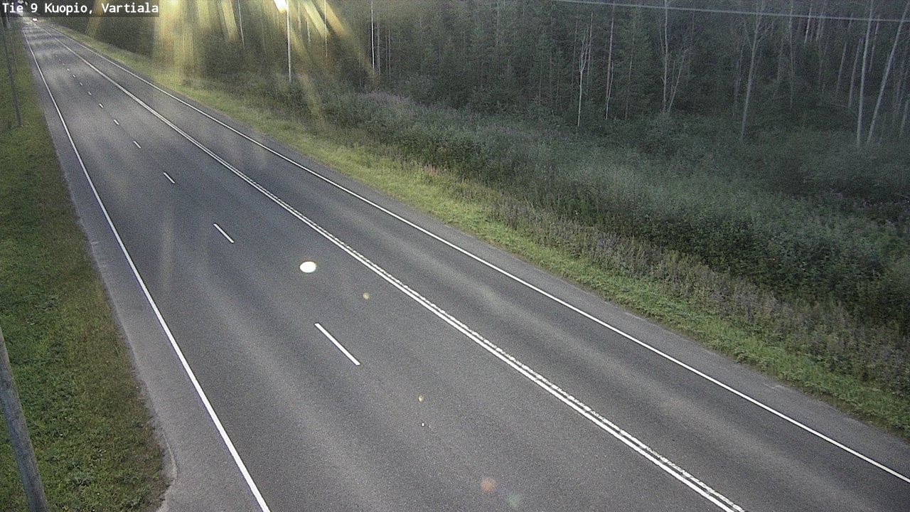 Weather Camera Image Väg 9 Kuopio, Vartiala, Kuopio, Pohjois-Savo