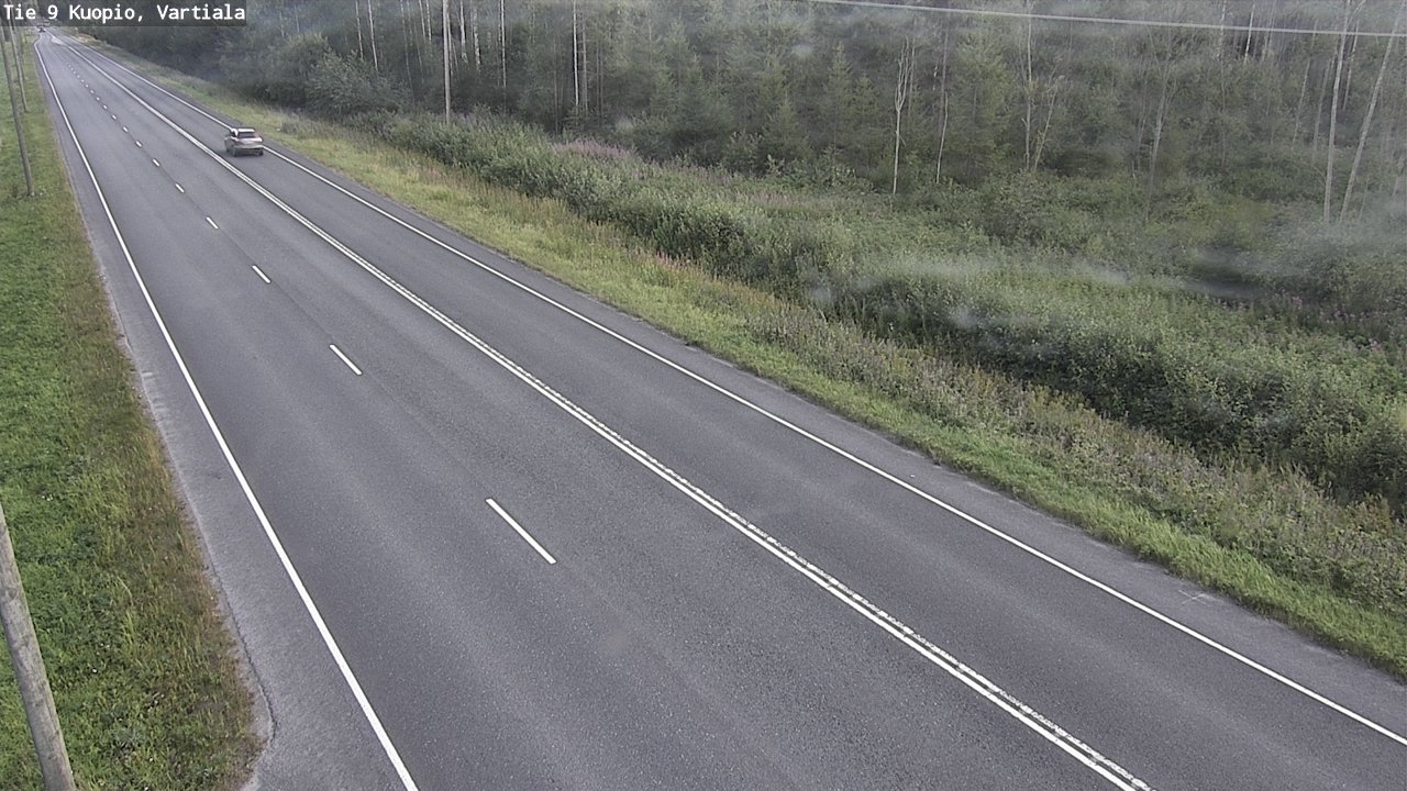 Weather Camera Image Väg 9 Kuopio, Vartiala, Kuopio, Pohjois-Savo