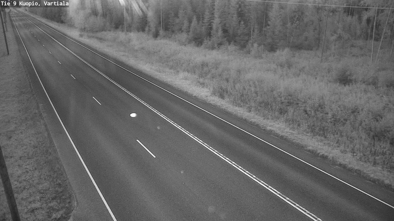 Weather Camera Image Väg 9 Kuopio, Vartiala, Kuopio, Pohjois-Savo