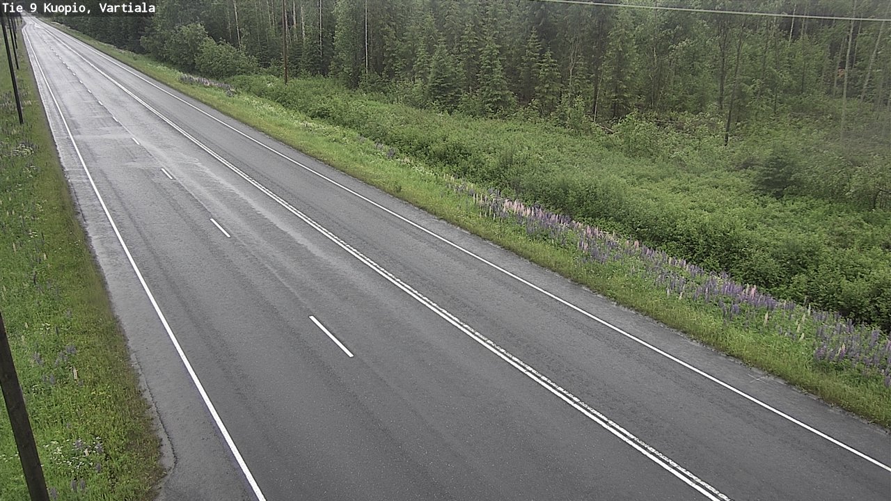 Weather Camera Image Road 9 Kuopio, Vartiala, Kuopio, Pohjois-Savo