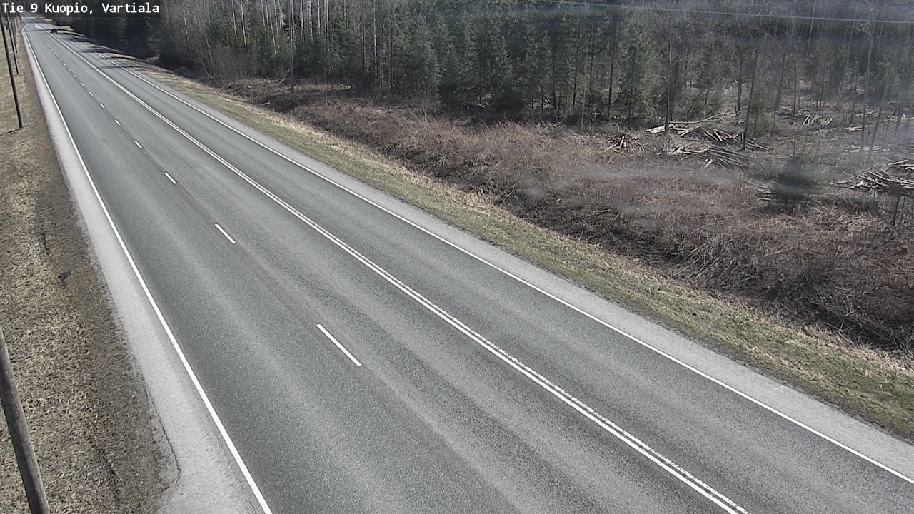 Weather Camera Image Väg 9 Kuopio, Vartiala, Kuopio, Pohjois-Savo