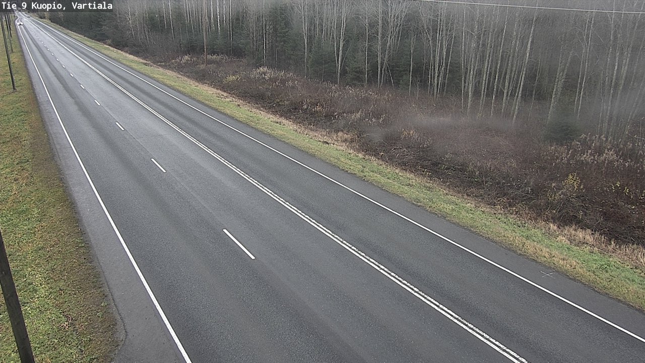 Weather Camera Image Väg 9 Kuopio, Vartiala, Kuopio, Pohjois-Savo