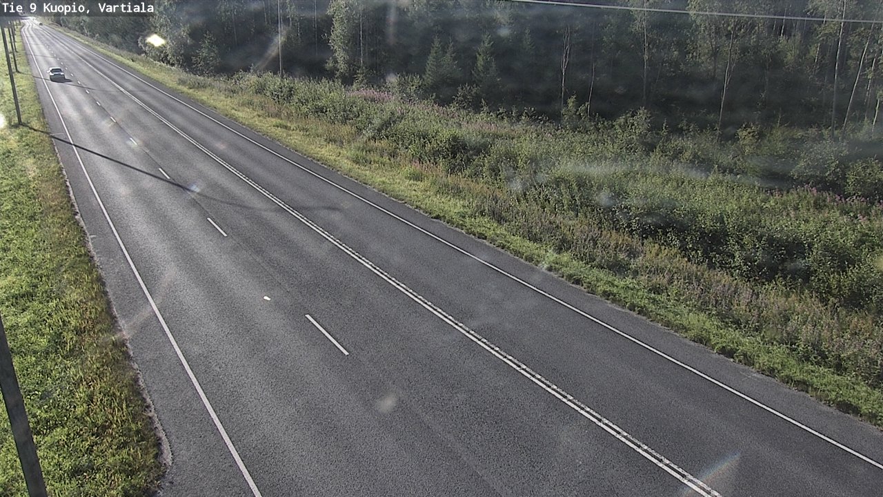 Weather Camera Image Väg 9 Kuopio, Vartiala, Kuopio, Pohjois-Savo