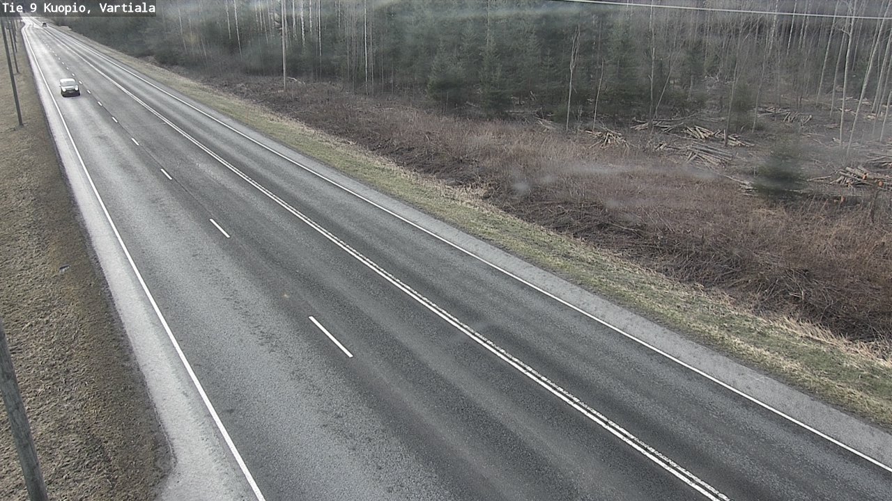 Weather Camera Image Väg 9 Kuopio, Vartiala, Kuopio, Pohjois-Savo