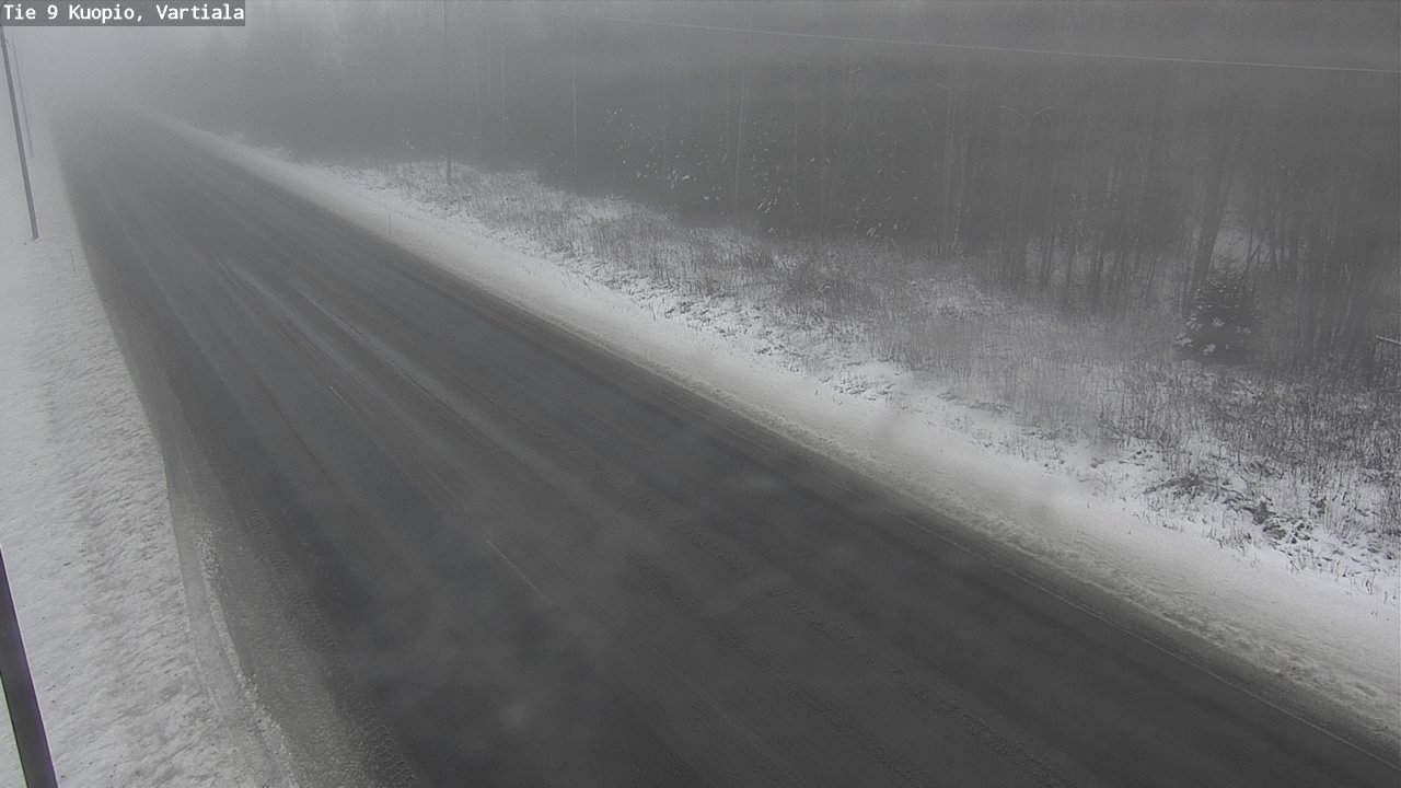Weather Camera Image Road 9 Kuopio, Vartiala, Kuopio, Pohjois-Savo