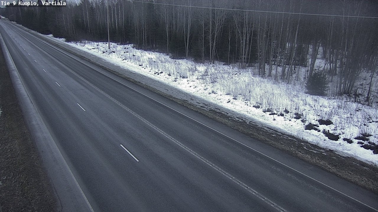 Weather Camera Image Road 9 Kuopio, Vartiala, Kuopio, Pohjois-Savo
