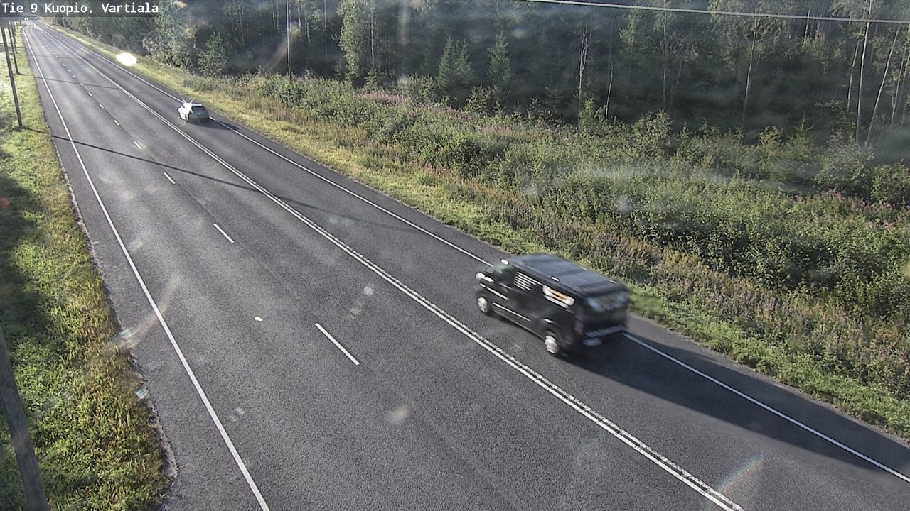 Weather Camera Image Väg 9 Kuopio, Vartiala, Kuopio, Pohjois-Savo