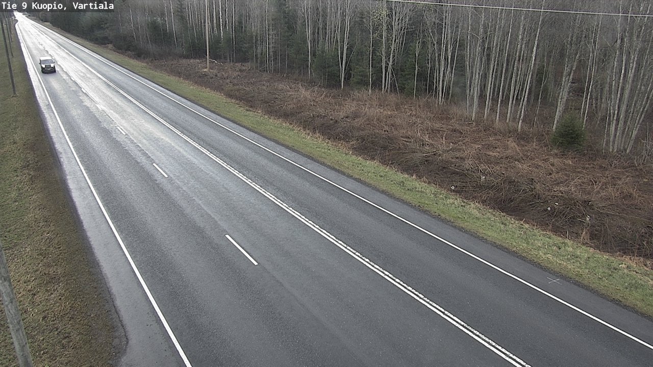 Weather Camera Image Road 9 Kuopio, Vartiala, Kuopio, Pohjois-Savo