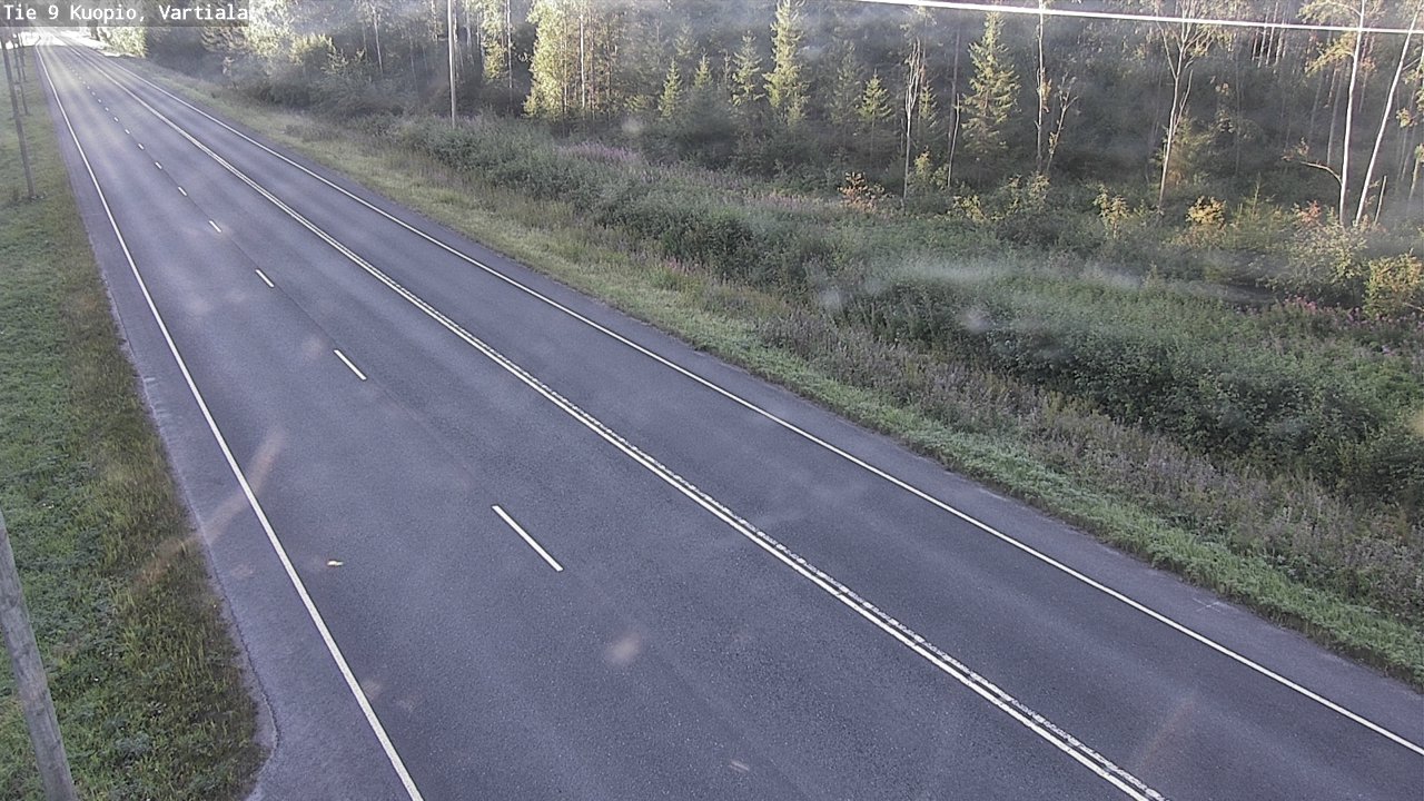 Weather Camera Image Väg 9 Kuopio, Vartiala, Kuopio, Pohjois-Savo
