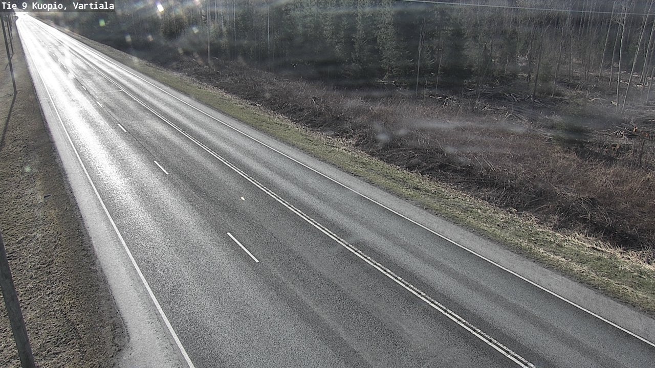 Weather Camera Image Väg 9 Kuopio, Vartiala, Kuopio, Pohjois-Savo
