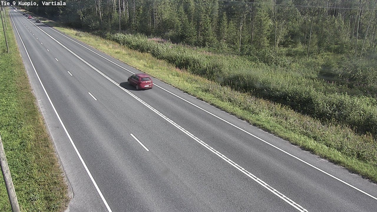 Weather Camera Image Väg 9 Kuopio, Vartiala, Kuopio, Pohjois-Savo