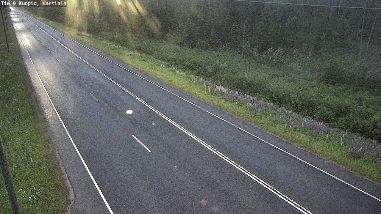 Weather Camera Image Road 9 Kuopio, Vartiala, Kuopio, Pohjois-Savo