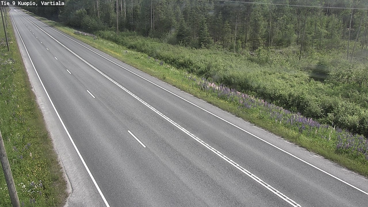 Weather Camera Image Road 9 Kuopio, Vartiala, Kuopio, Pohjois-Savo