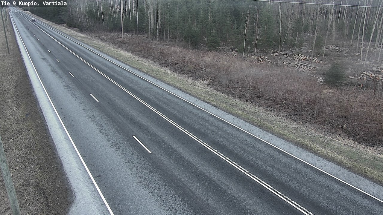 Weather Camera Image Väg 9 Kuopio, Vartiala, Kuopio, Pohjois-Savo