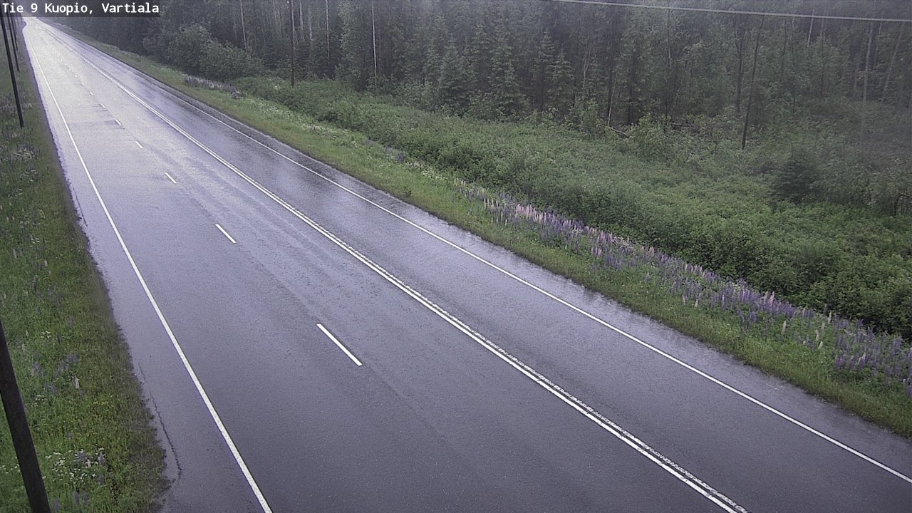 Weather Camera Image Road 9 Kuopio, Vartiala, Kuopio, Pohjois-Savo