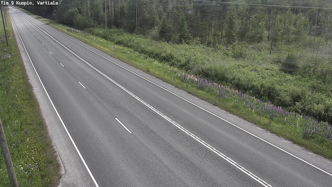 Weather Camera Image Road 9 Kuopio, Vartiala, Kuopio, Pohjois-Savo