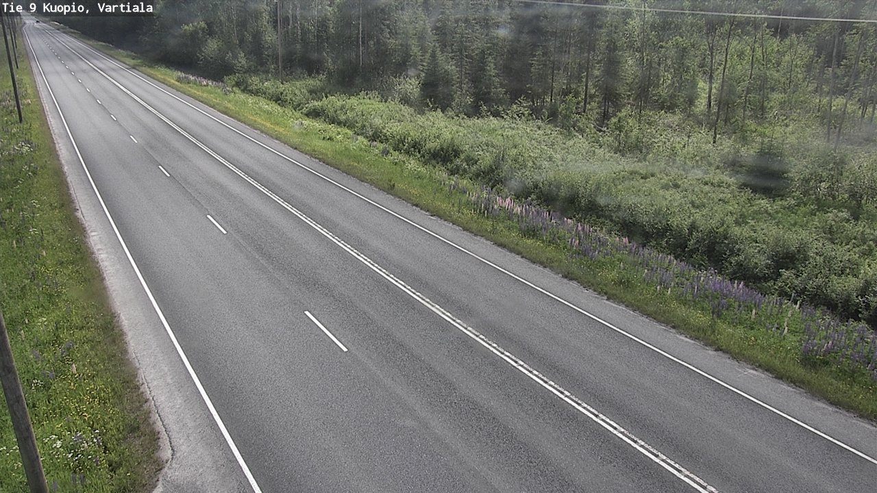 Weather Camera Image Road 9 Kuopio, Vartiala, Kuopio, Pohjois-Savo