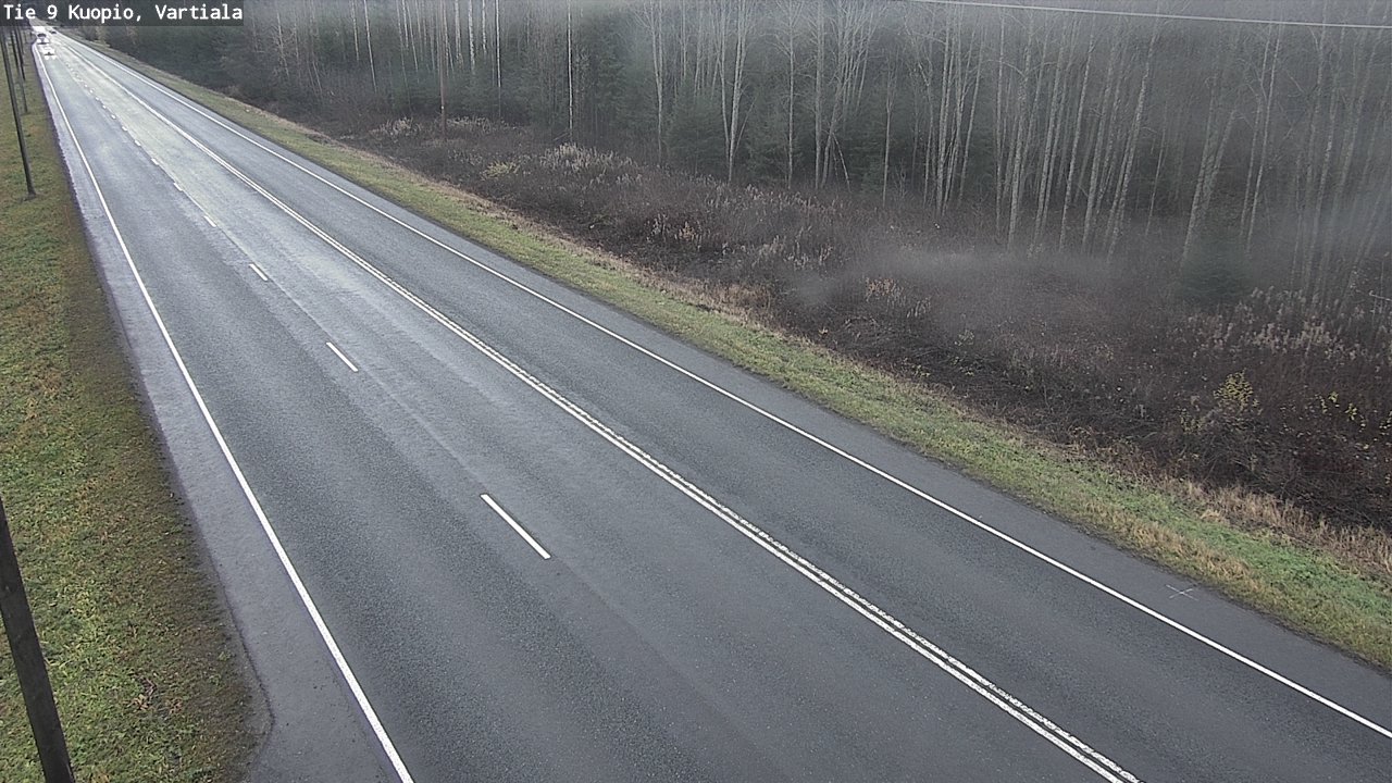 Weather Camera Image Väg 9 Kuopio, Vartiala, Kuopio, Pohjois-Savo