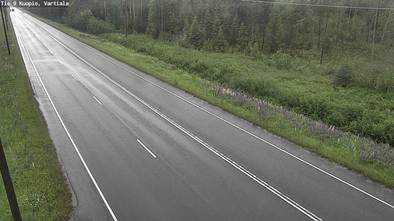 Weather Camera Image Väg 9 Kuopio, Vartiala, Kuopio, Pohjois-Savo