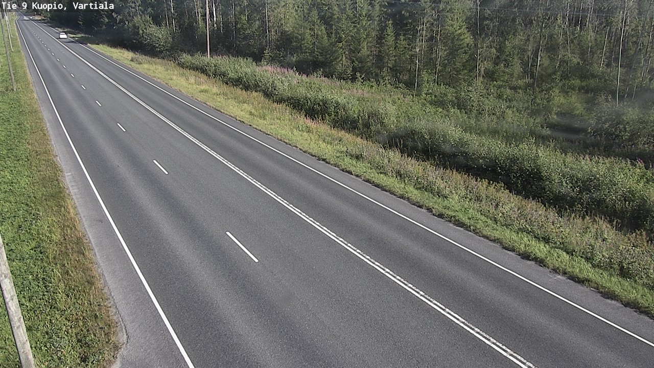 Weather Camera Image Väg 9 Kuopio, Vartiala, Kuopio, Pohjois-Savo