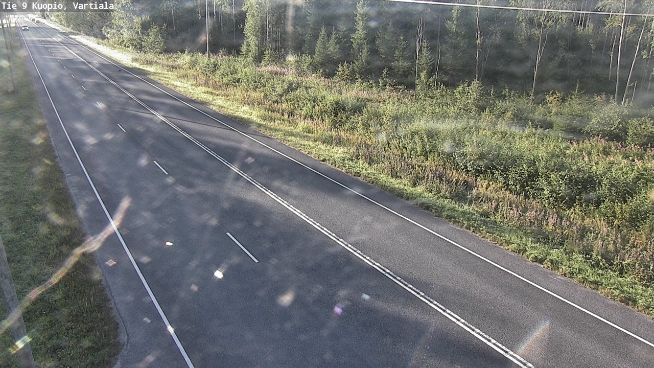 Weather Camera Image Väg 9 Kuopio, Vartiala, Kuopio, Pohjois-Savo