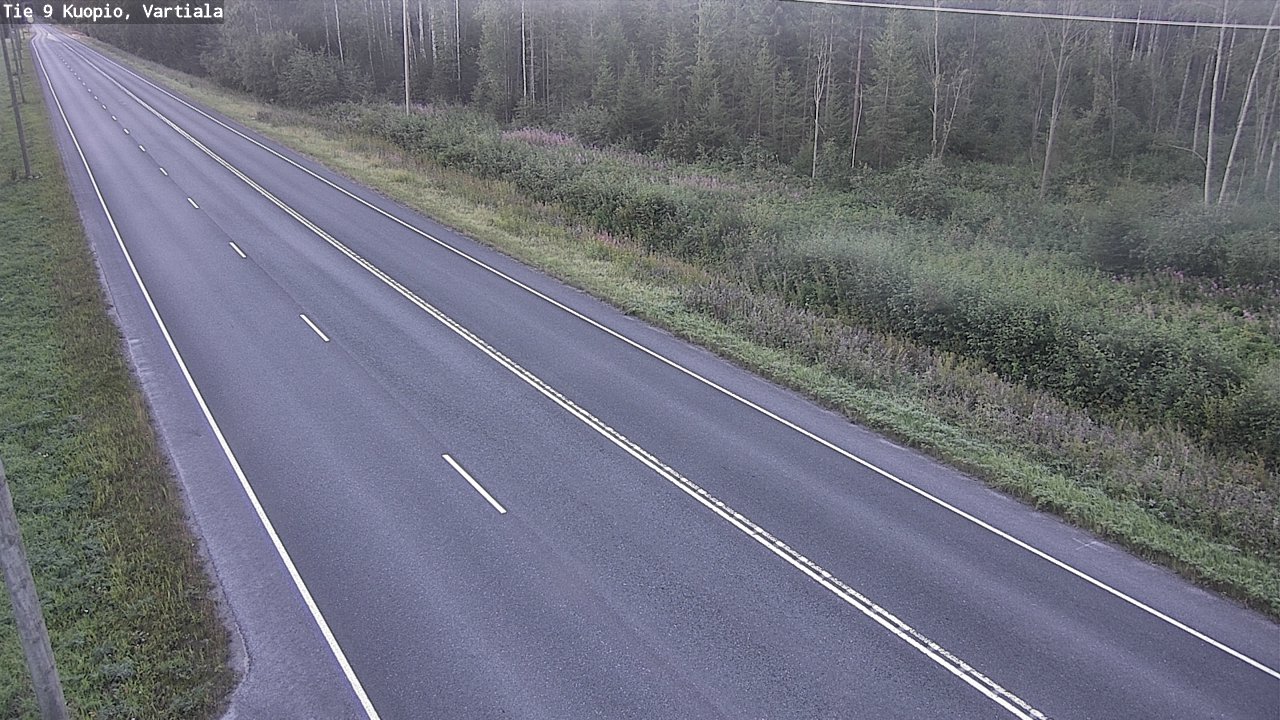 Weather Camera Image Väg 9 Kuopio, Vartiala, Kuopio, Pohjois-Savo