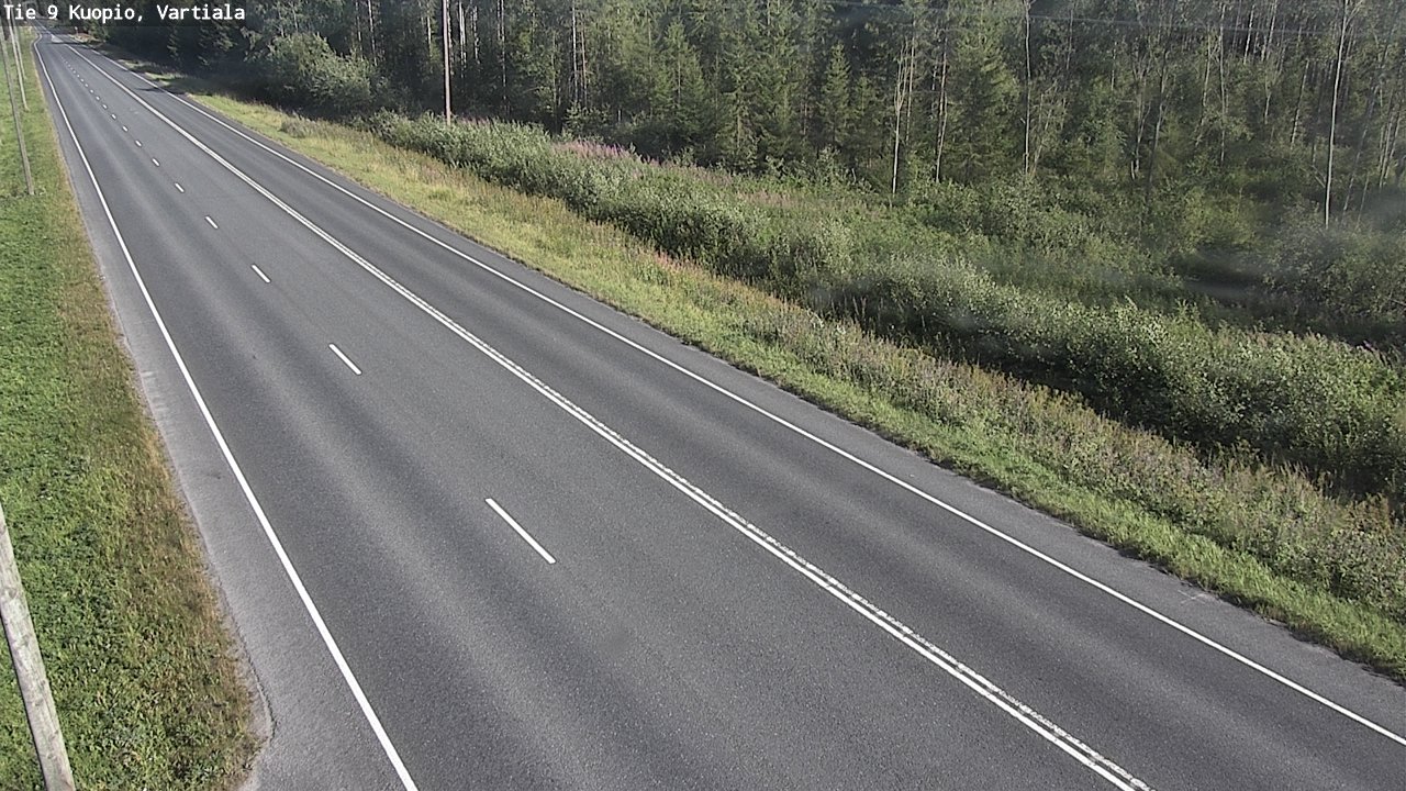Weather Camera Image Väg 9 Kuopio, Vartiala, Kuopio, Pohjois-Savo