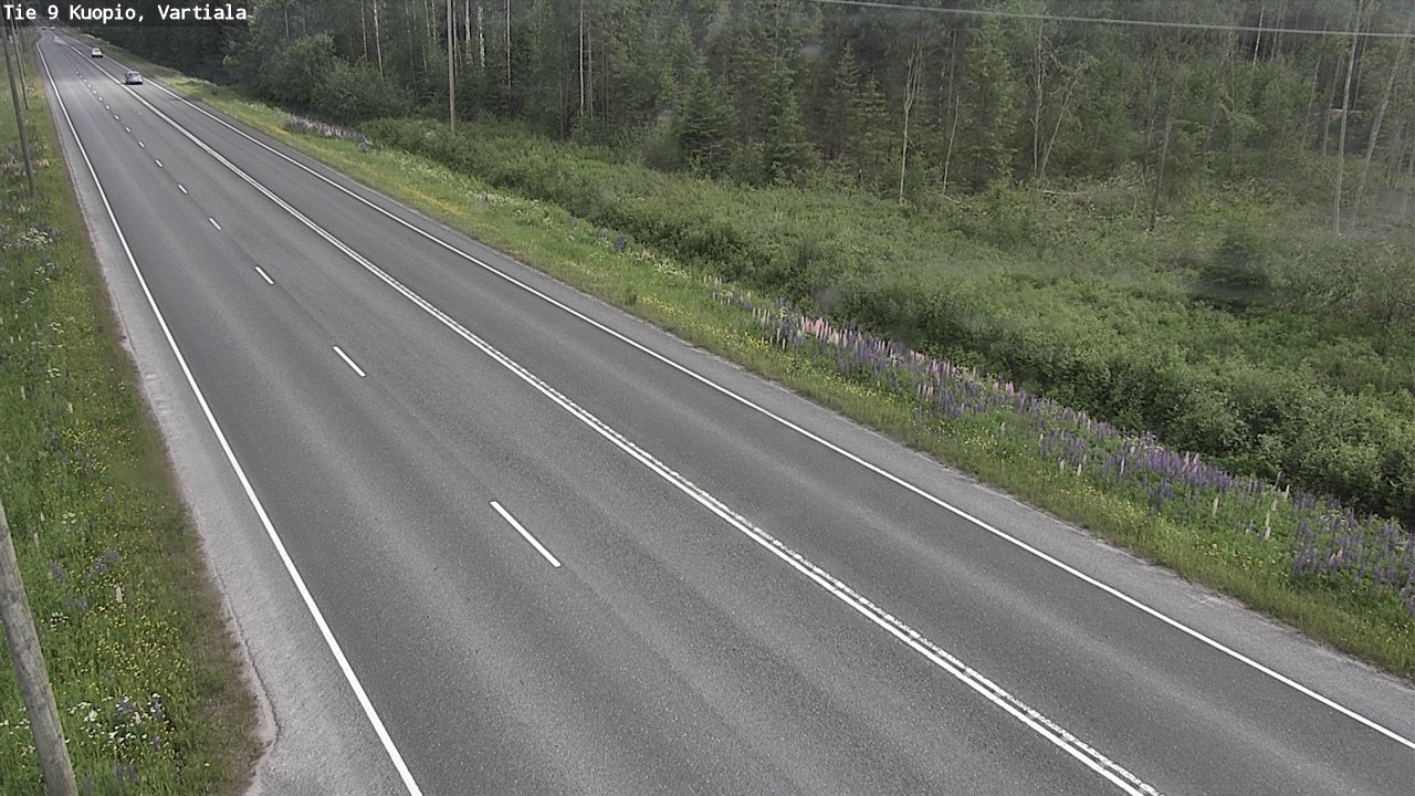 Weather Camera Image Road 9 Kuopio, Vartiala, Kuopio, Pohjois-Savo
