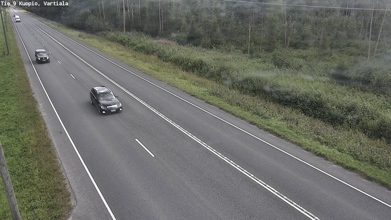 Weather Camera Image Väg 9 Kuopio, Vartiala, Kuopio, Pohjois-Savo