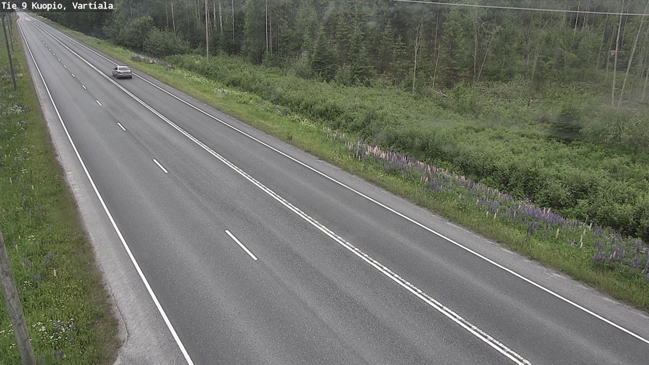 Weather Camera Image Road 9 Kuopio, Vartiala, Kuopio, Pohjois-Savo