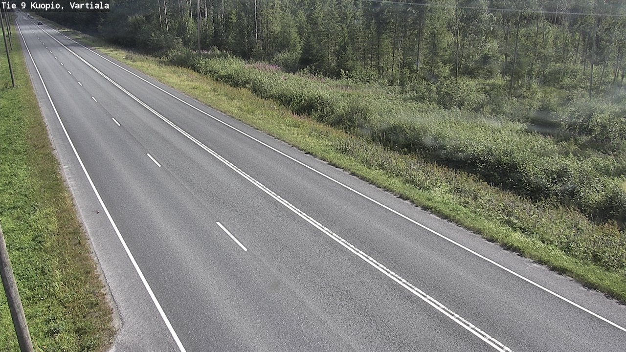 Weather Camera Image Väg 9 Kuopio, Vartiala, Kuopio, Pohjois-Savo