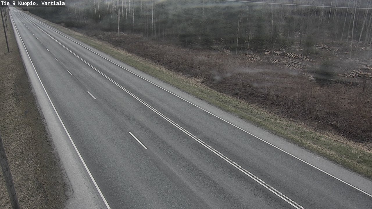 Weather Camera Image Road 9 Kuopio, Vartiala, Kuopio, Pohjois-Savo